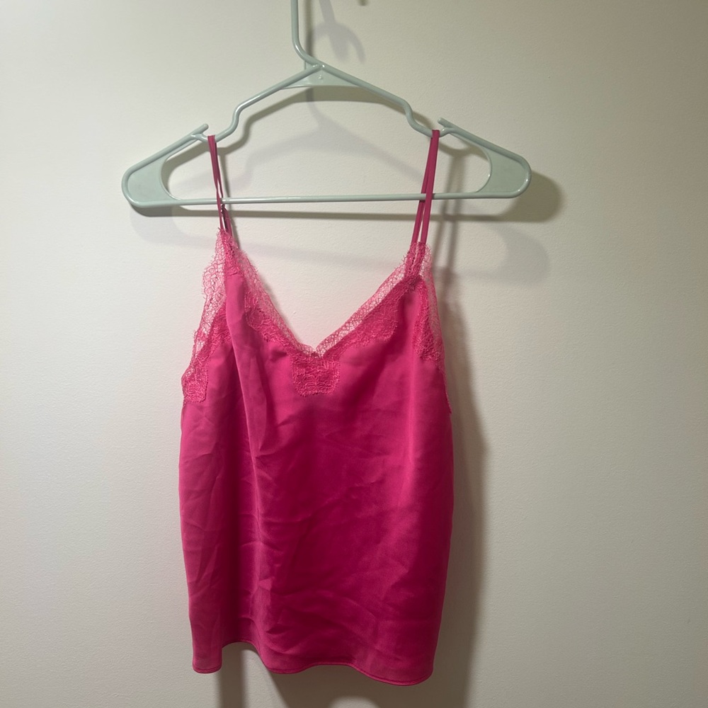 Victoria’s Secret Pink Satin Lace Cami Set